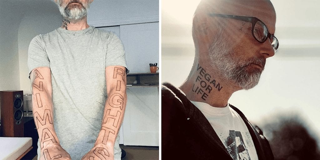 Moby Shows Off Bold New 'Animal Rights' Tattoo