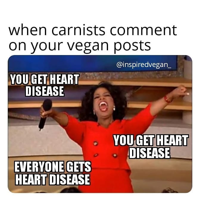 When carnists comment on your vegan posts
