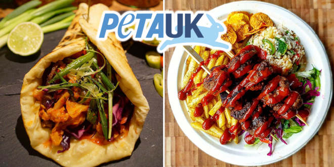 PETA lists the top 10 best vegan kebabs in the UK