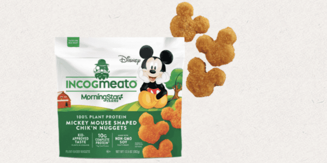 Kellogg's and Disney just launched Mickey-shaped vegan chicken nuggets in the U.S