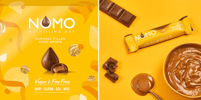NOMO launches vegan caramel chocolate drops for Christmas